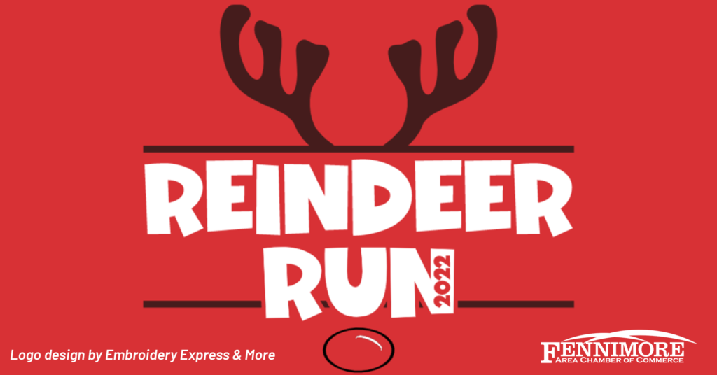 Reindeer Run 5K, 1 mile, and 1/2 mile run/walk in Fennimore, Wi sconsin