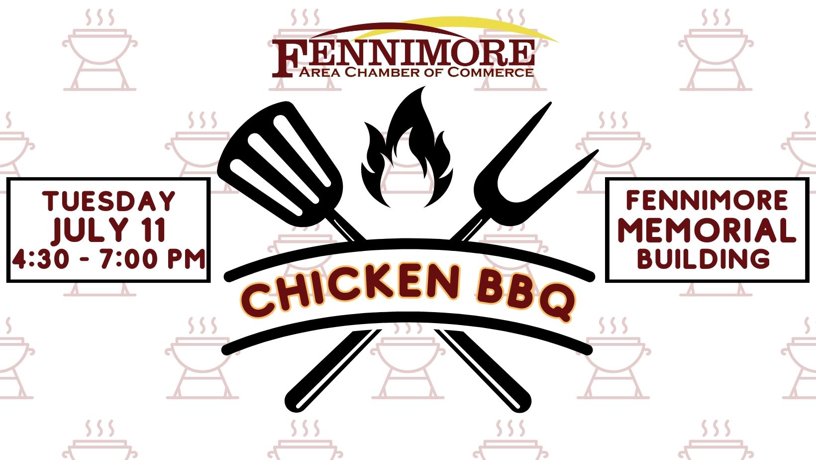 Annual Fennimore Area Chamber of Commerce Chicken BBQ!