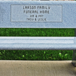Larson Family Funeral Home Bench Larson Family Funeral Home Bench